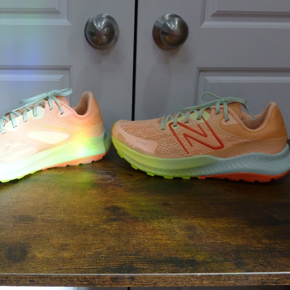 New Balance Light Orange Dynasoft Trail Running Shoes - Picture 7 of 16